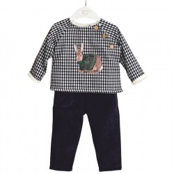 Conjunto sudadera conejo...