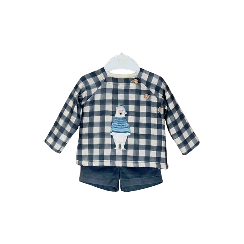 Conjunto sudadera Oso Polar Valentina Bebés