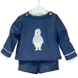 Conjunto sudadera oso...