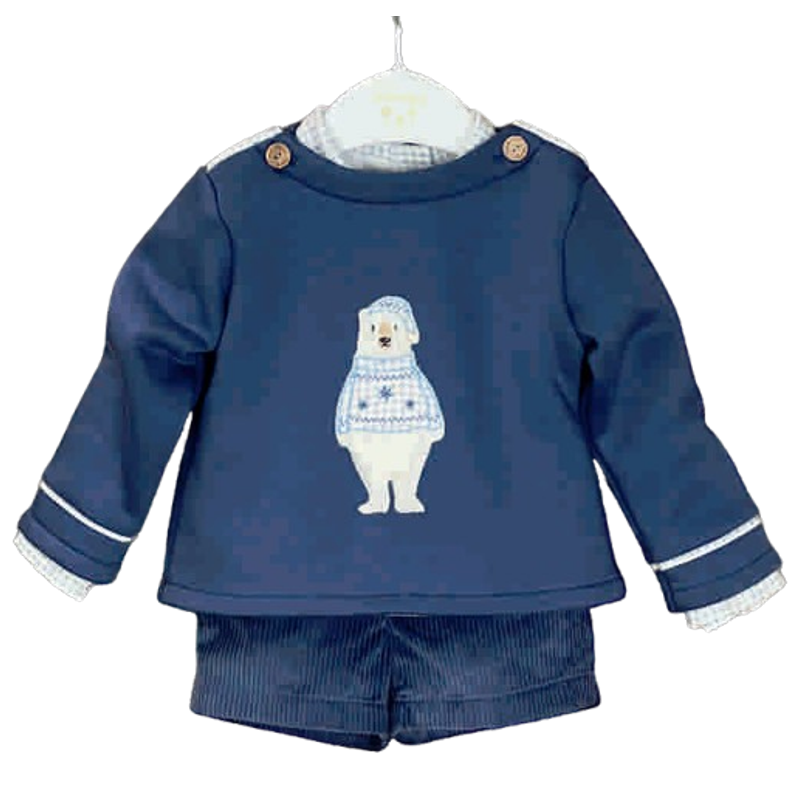 Conjunto sudadera oso Valentina Bebés