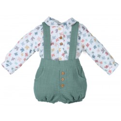 Conjunto ranita pájaros