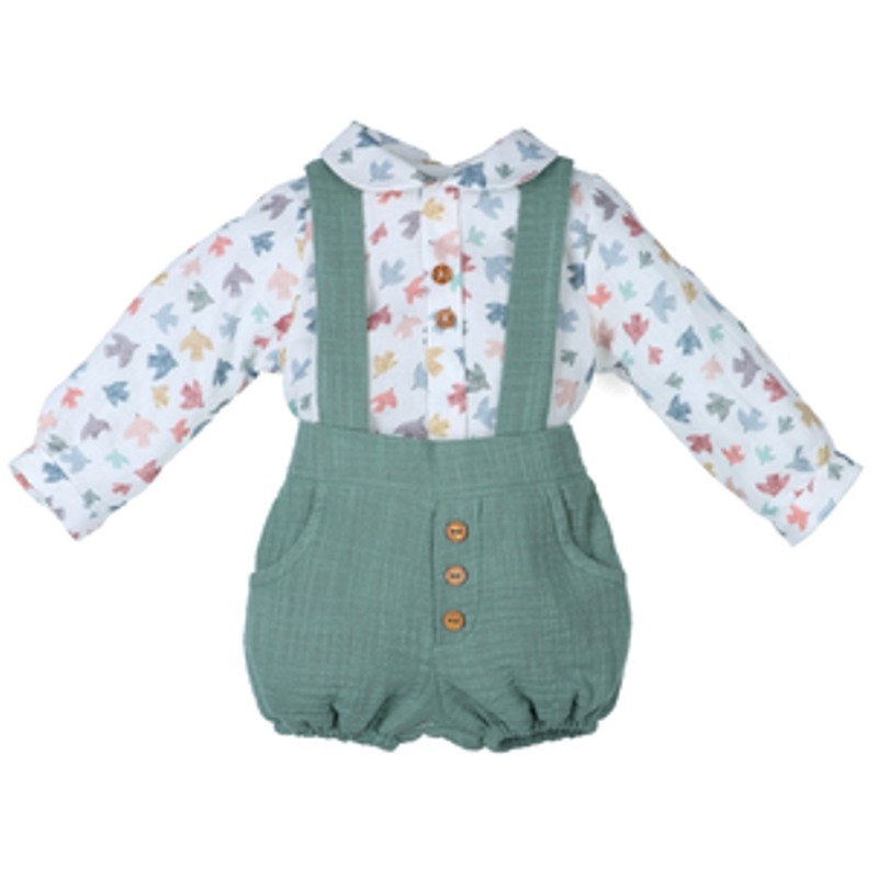 Conjunto ranita pájaros