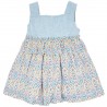 Vestido lino turquesa