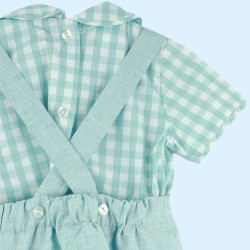 Conjunto ranita y blusa vichy