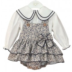 Conjunto pichi flores London - Valentina Bebés