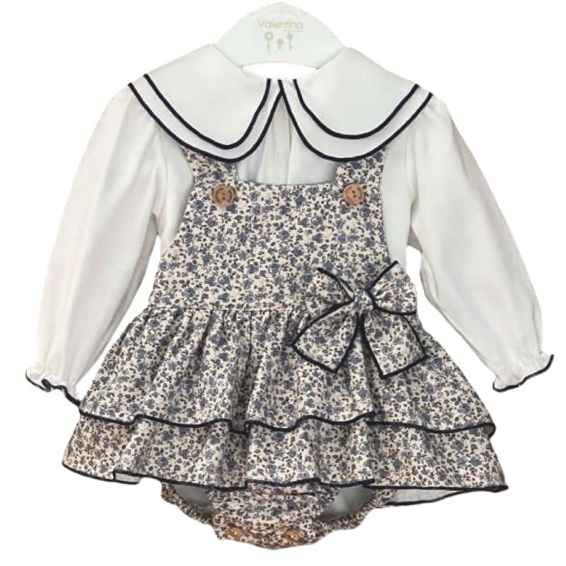 Conjunto pichi flores London - Valentina Bebés