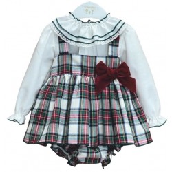 Conjunto niña Pichi cuadro...