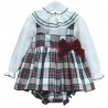 Conjunto niña Pichi cuadro escocés colección Chanel - Valentina Bebés