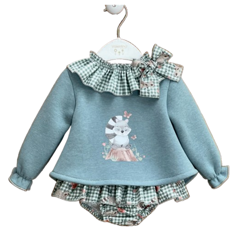 Conjunto niña "Mapache" Valentina Bebés