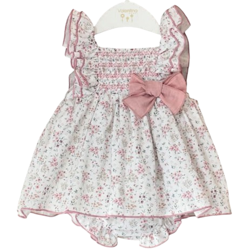 Vestido con culote Valentina Bebés Lady Moura Pink