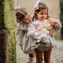 Conjunto Pichi, Blusa y Culote Valentina Bebés