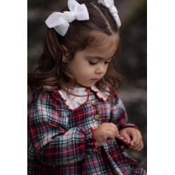 Vestido de Bebé de Cuadros con Culote a Juego Valentina Bebés