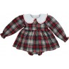 Vestido de Bebé de Cuadros con Culote a Juego Valentina Bebés